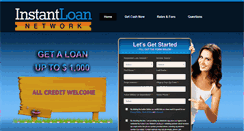 Desktop Screenshot of instantloannetwork.com